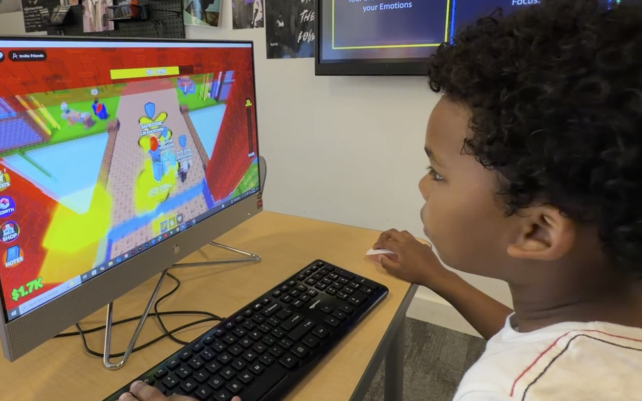 Kids playing Rage Fighters