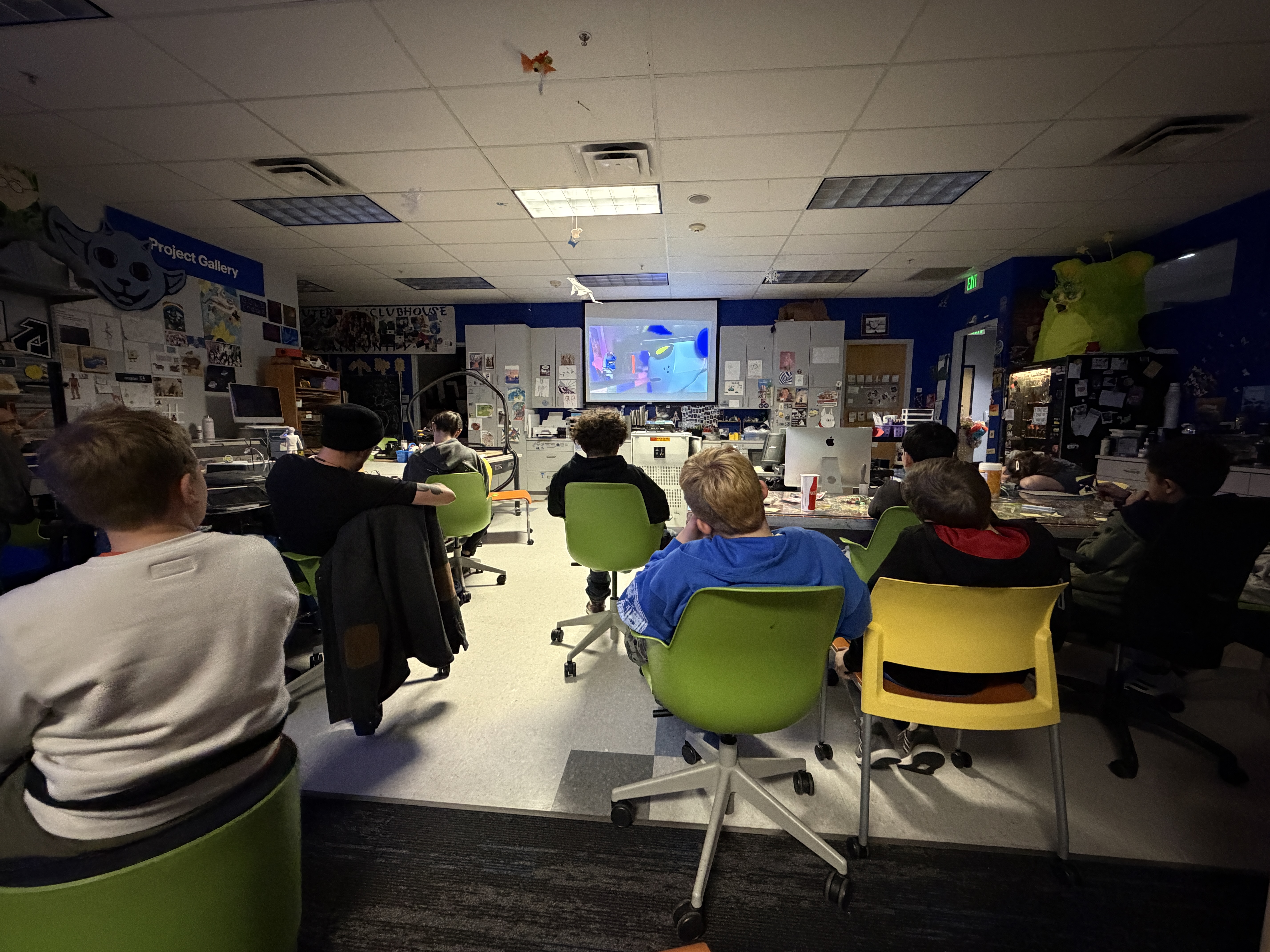Kids watching Release the Beast